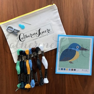 DIY Stitch Kit | Kingfisher | Birds Needlepoint Kit