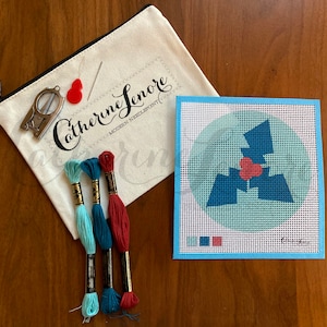 DIY Stitch Kit | Holly | Holidays Needlepoint Kit