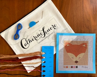 DIY Stitch Kit | Fox | Forest Friends Needlepoint Kit