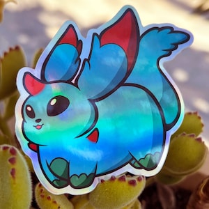 Proto Carbuncle Holographic Sticker | Waterproof