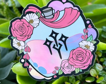 FFXIV Inspired Sage Soul Crystal Vial Sticker - Holographic & Pixie Dust Vinyl