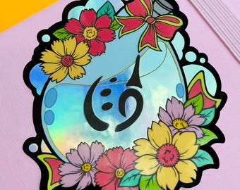 FFXIV Inspired Picto Soul Crystal Vial Sticker - Holographic Vinyl