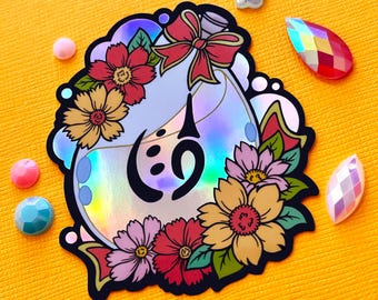 FFXIV Inspired Picto Soul Crystal Vial Sticker - Holographic Vinyl