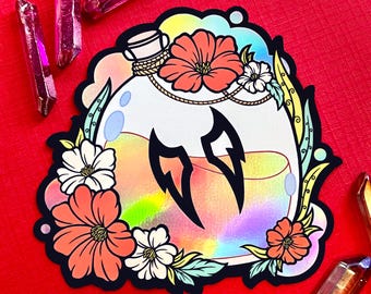 FFXIV Inspired Viper Soul Crystal Vial Sticker - Holographic Vinyl