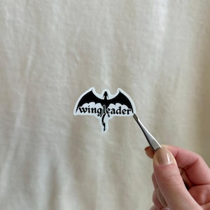 Wingleader Sticker, Bookish Sticker, Fourth Wing Sticker, Xaden Riorson Sticker, Bookish Merch, Kindle Sticker, Violet Sorrengail