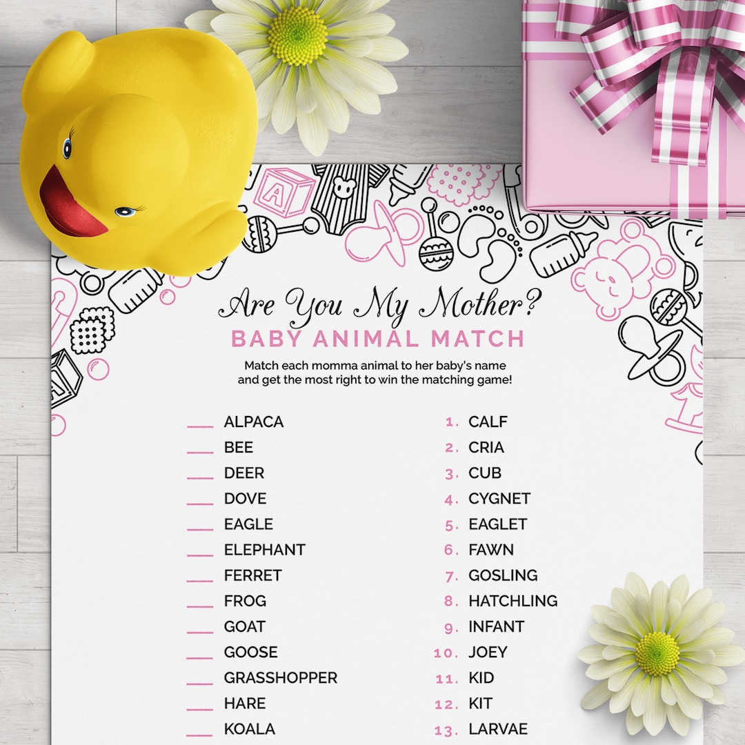 Giochi Per Baby Shower – 2 Giochi In 1: 'Chi Conosce Meglio La Mamma?' E 'Previsioni Sul Bambino' – Tema Elefante E Chevron (10 Pezzi Ciascuno) - 4