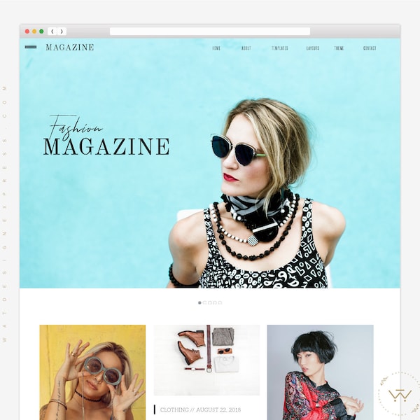 Feminine WordPress Theme - Magazine, Multipurpose WordPress eCommerce Template, Genesis - Elementor, Fully Responsive WordPress Child Theme