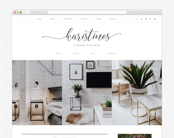 Minimalist WordPress Theme - Karistinos, Multipurpose WordPress Template, Fully Responsive WordPress Genesis Child Theme for Bloggers