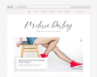 Fully Responsive WordPress Theme - Melissa, Multipurpose WordPress eCommerce Template, WordPress Genesis - Elementor Child Theme, Web Design