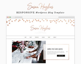 Susan - Responsive Wordpress Theme - Genesis Child Theme - Wordpress Blog Theme - Photography Theme – Instant Digital Download