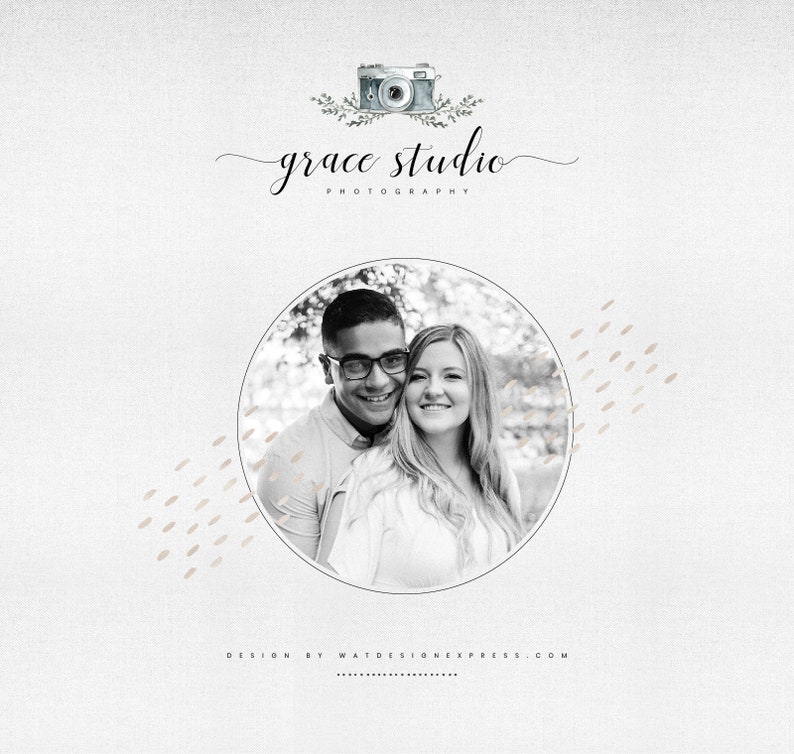 Premade Branding for Wedding Decorator Profesional Logo Beauty Logo Photography Premade Logo Design Pre-designed Logo for Photography