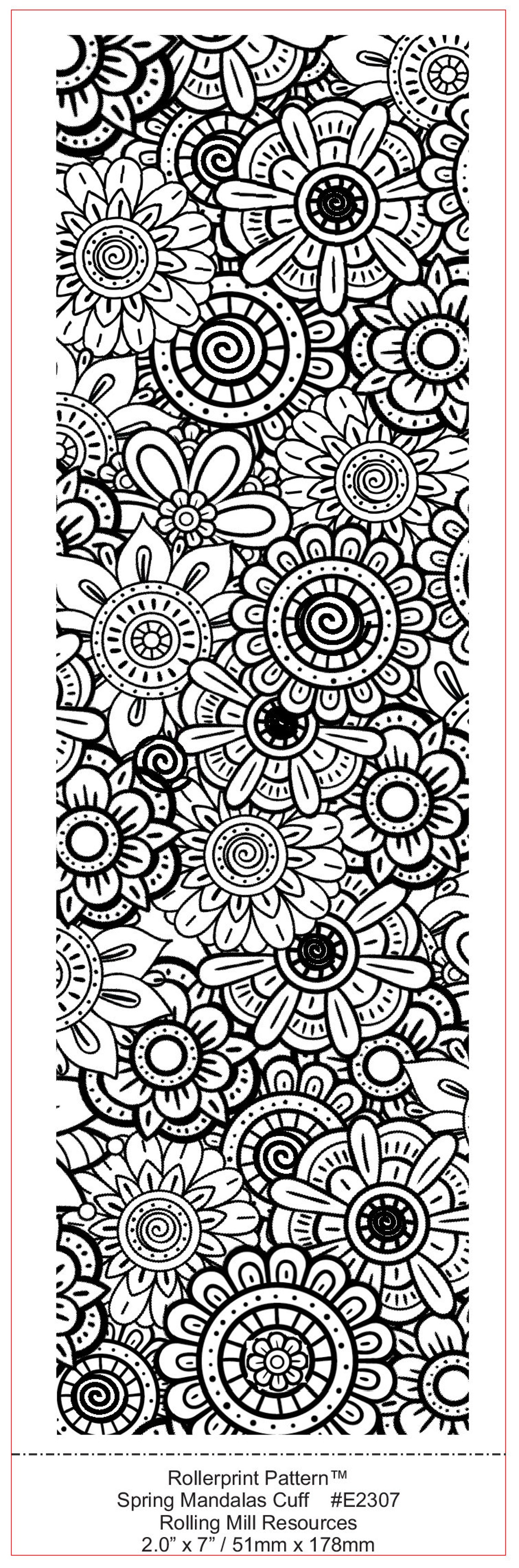 2307 (spring Mandalas) Low Relief Pattern 3