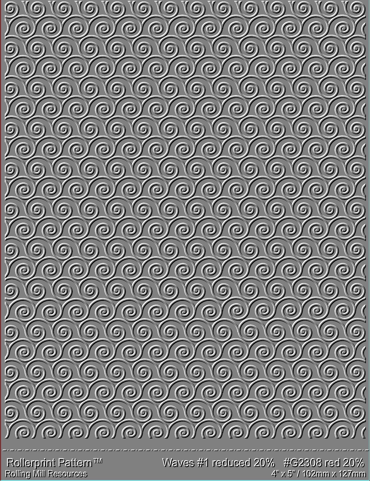 2308 (waves #1) Low Relief Pattern 3