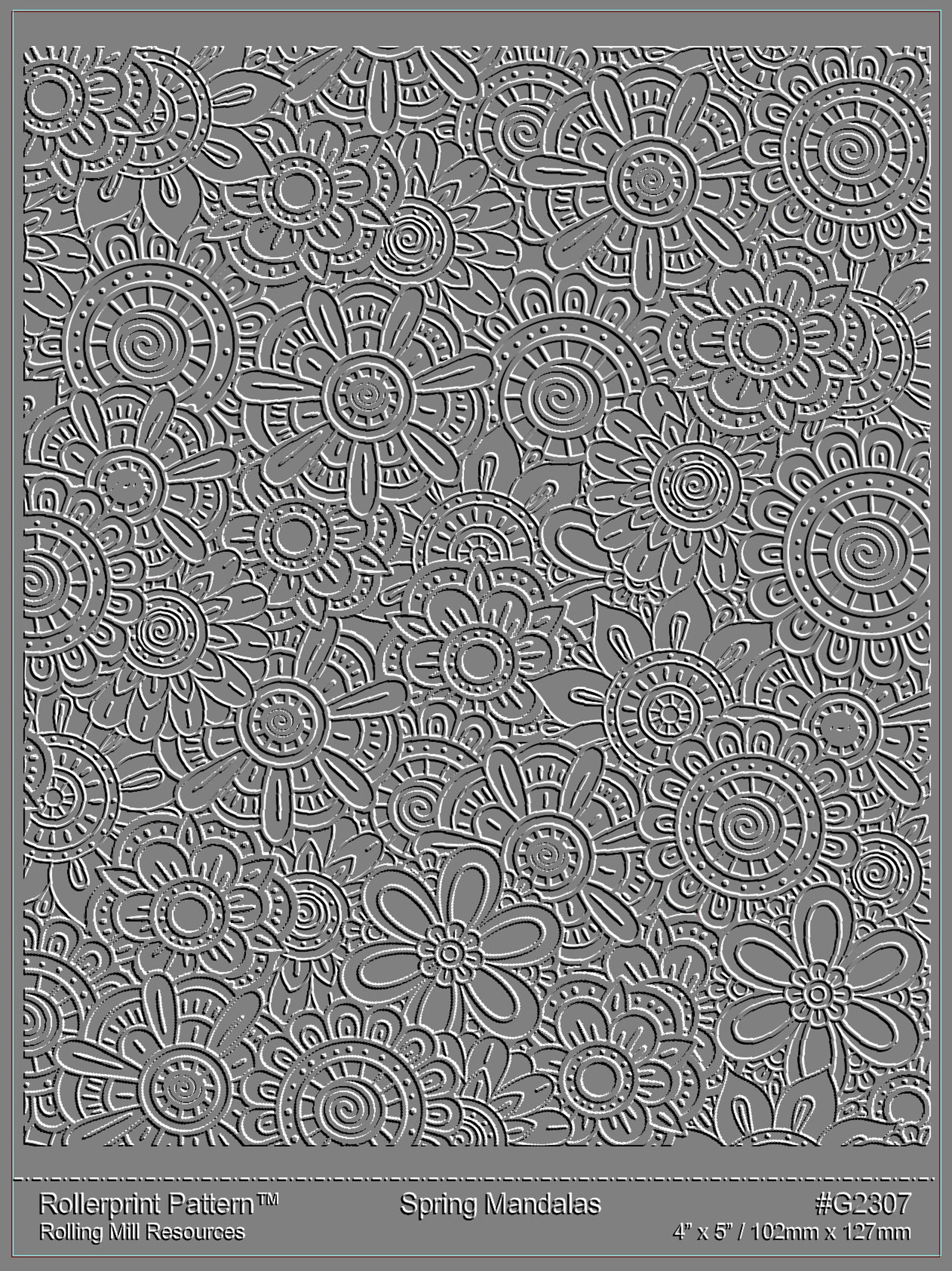 2307 (spring Mandalas) Low Relief Pattern 3