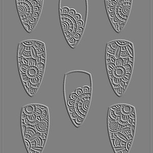 2307 (spring Mandalas) Low Relief Pattern 3