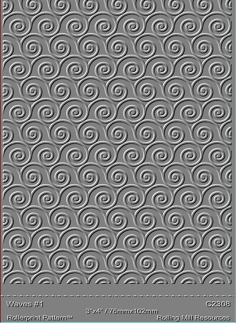 2308 (waves #1) Low Relief Pattern 3