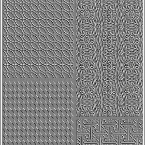 J920 Ornament I Rolling Mill Low Relief Pattern 5x7 Laser Engraved Paper image 1