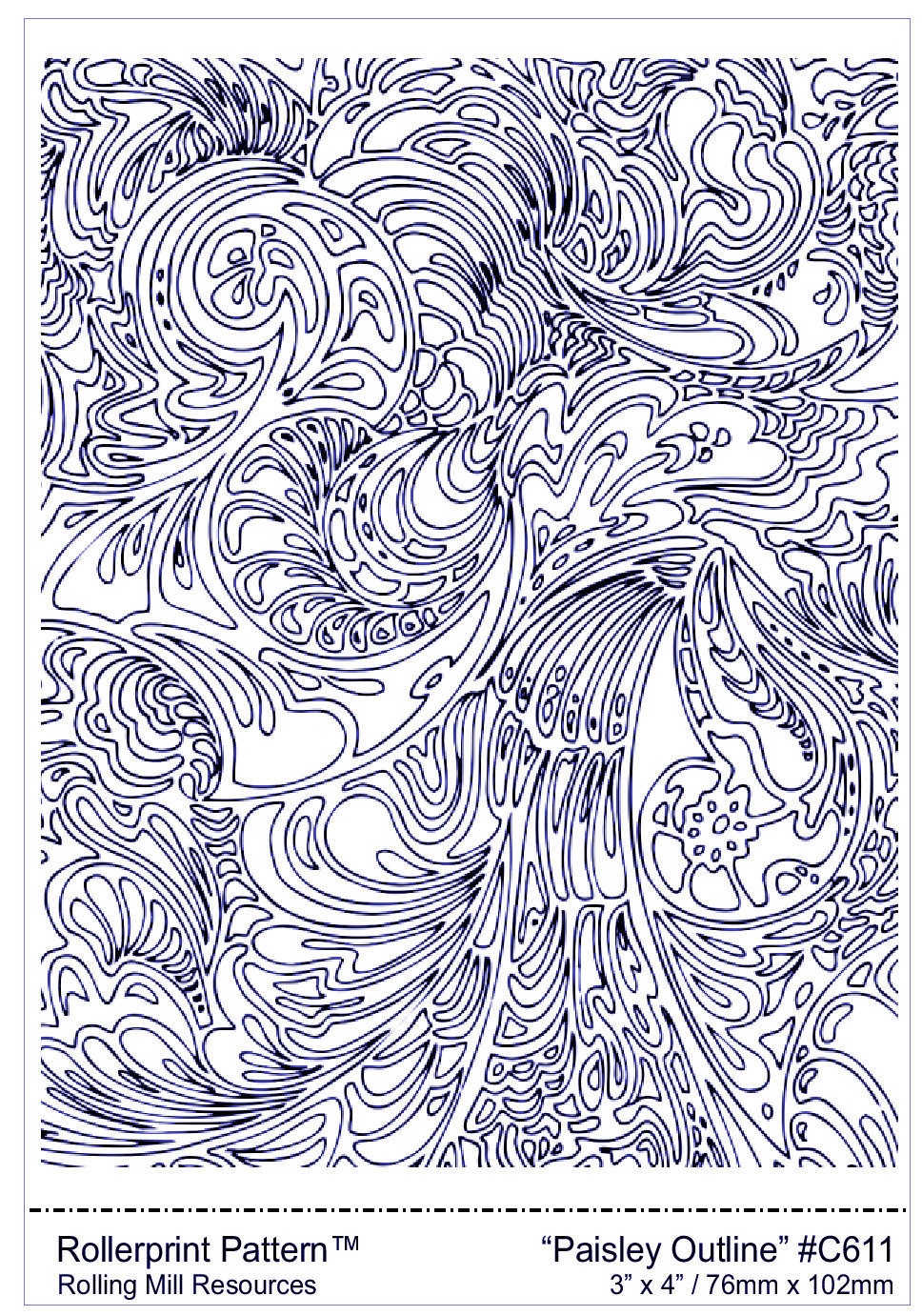 C611 Rolling Mill (paisley Outline) 3
