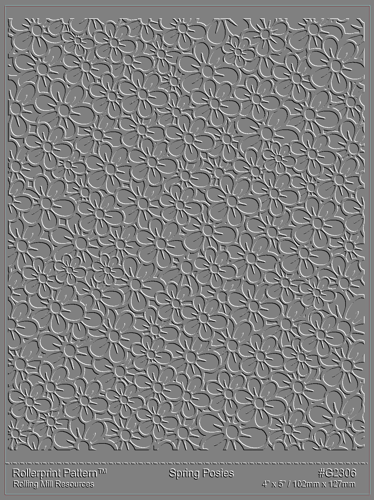 2306 (spring Posies) Low Relief Pattern 3