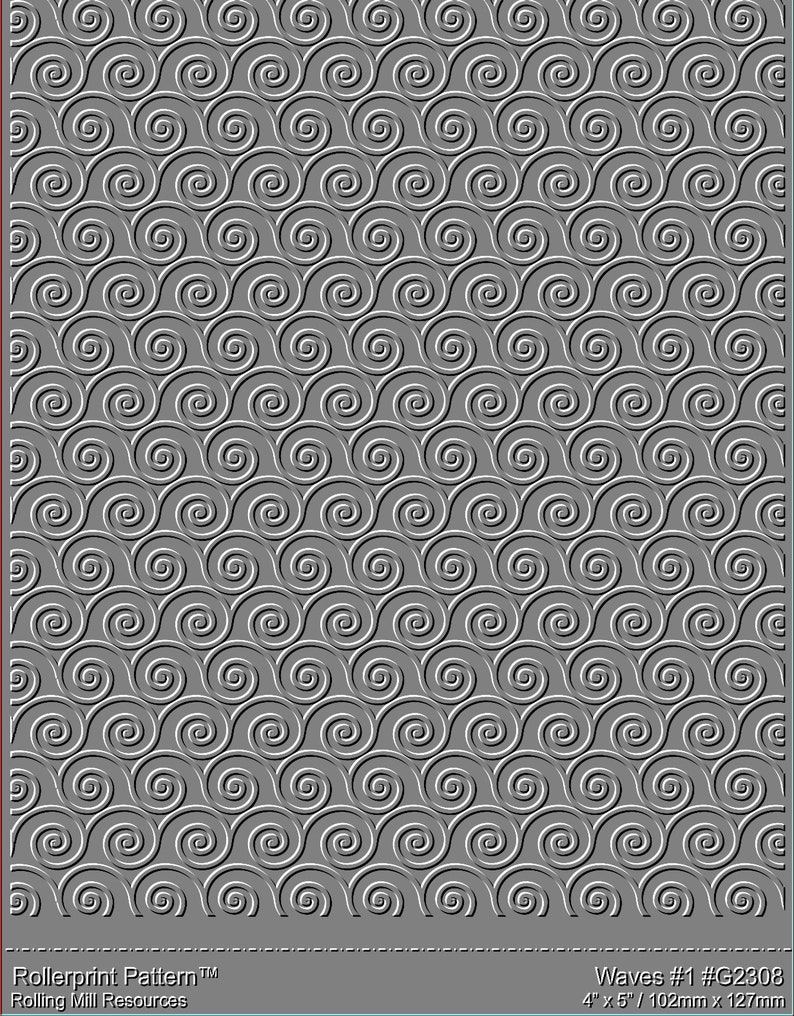 2308 (waves #1) Low Relief Pattern 3