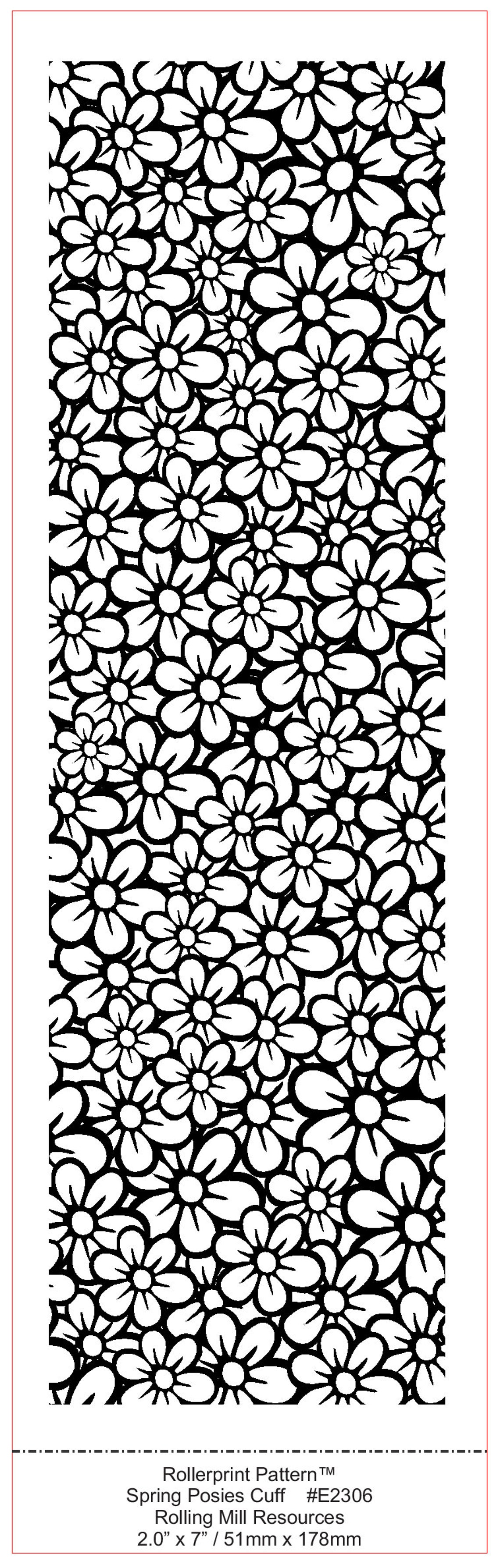 2306 (spring Posies) Low Relief Pattern 3