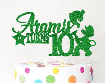 Luigi Cake Topper Etsy