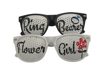 Flower Girl & Ring Bearer Pinhole/Sunglasses Set