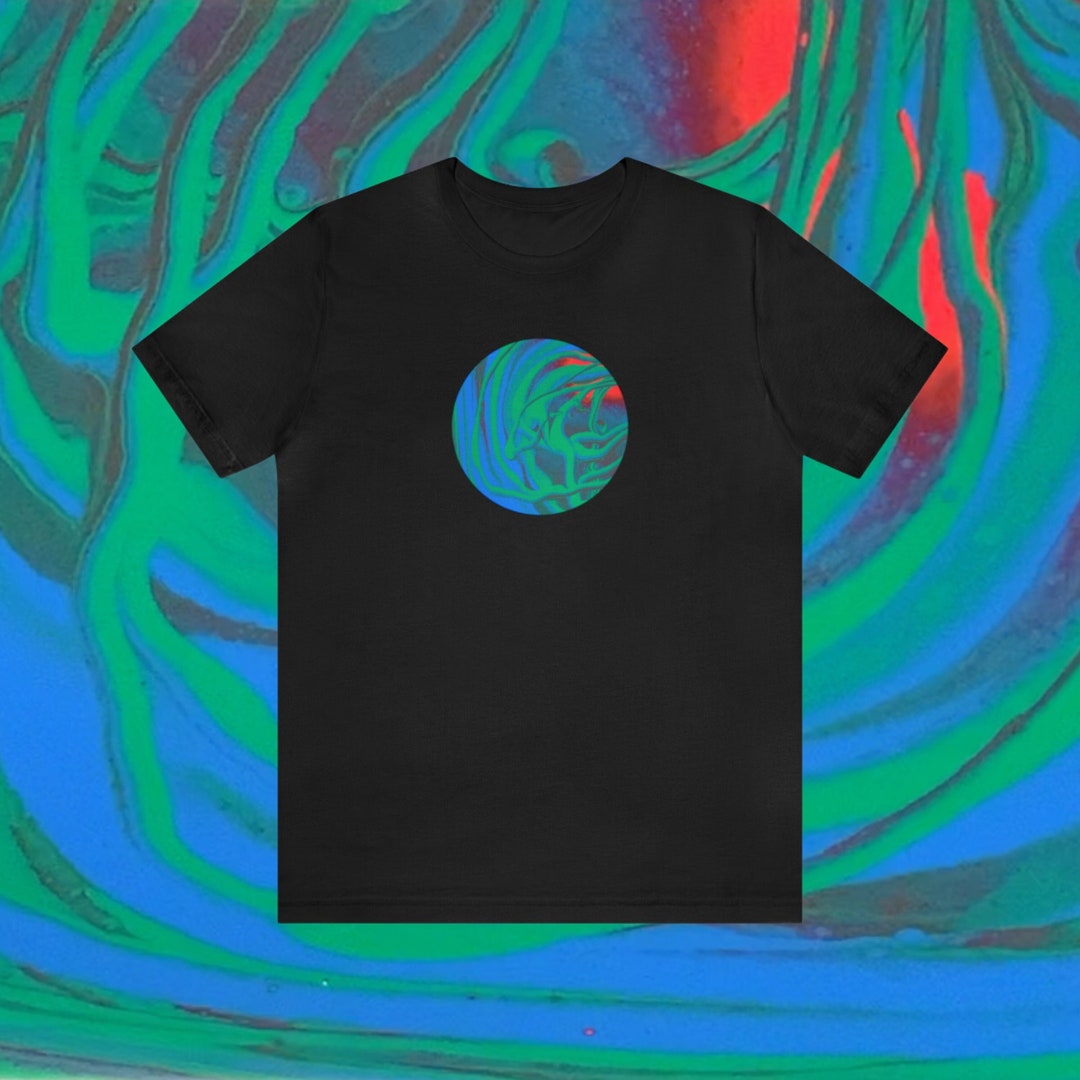 Abstract Art Shirt Inspired by Acrylic Paint Pour Art Modern Etsy