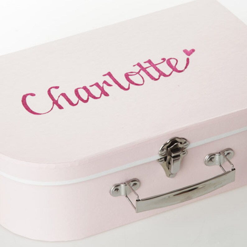 Personalised Large Pink Baby's Suitcase Keepsake Box Etsy