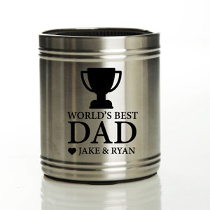 Gepersonaliseerde 's werelds beste vader stompe koelbox