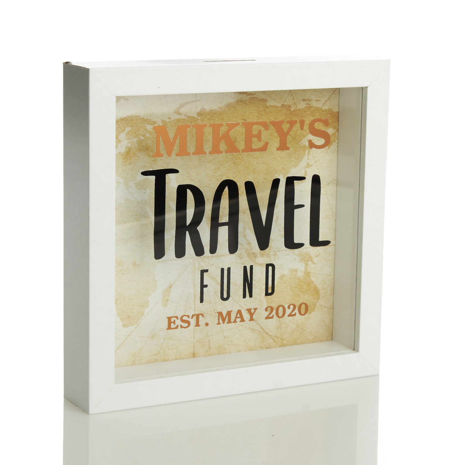Personalised Travel Fund Money Box Etsy