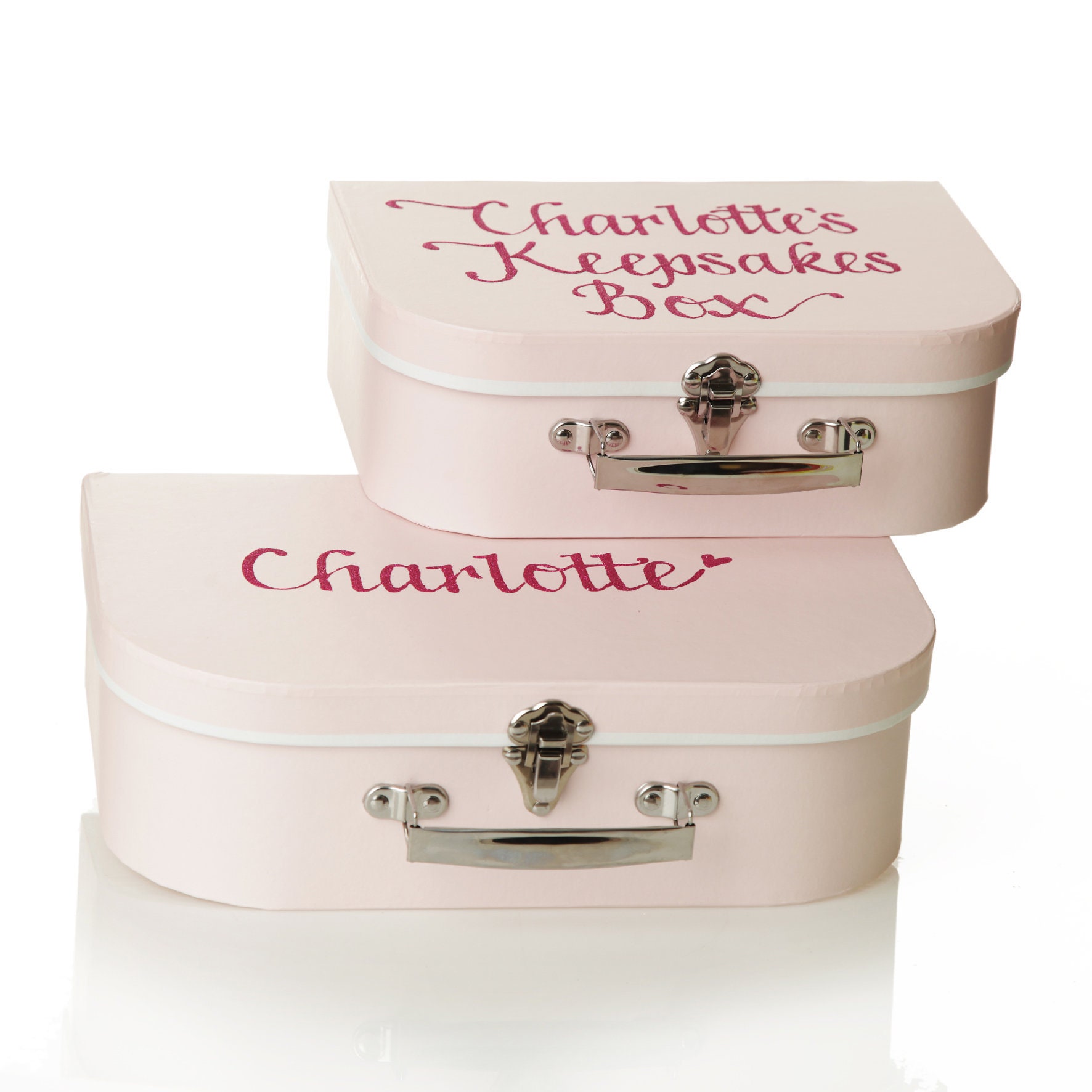 Personalised Pink Baby's Suitcase Keepsake Box Etsy