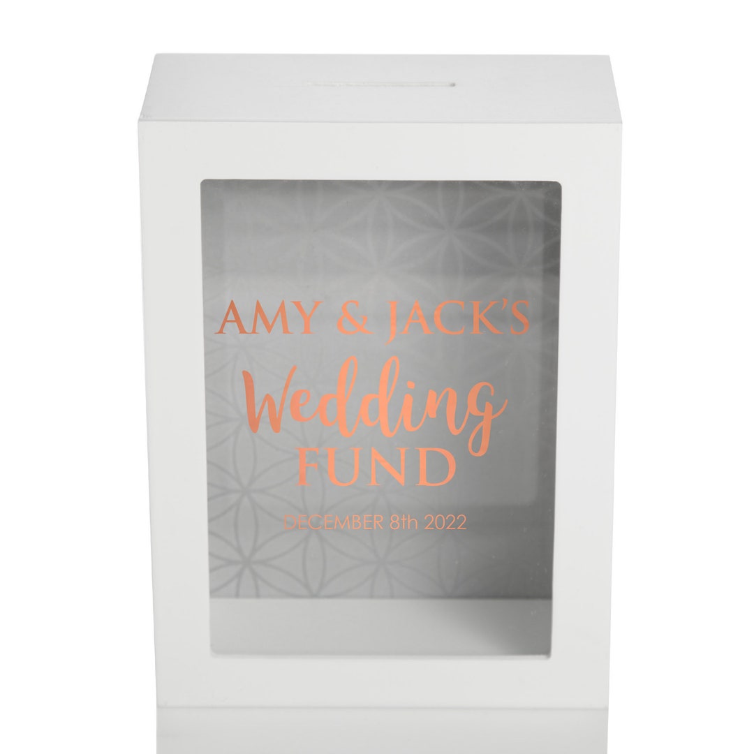 Personalised Wedding Fund Money Box Etsy