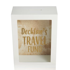 Personalised Travel Fund Money Box
