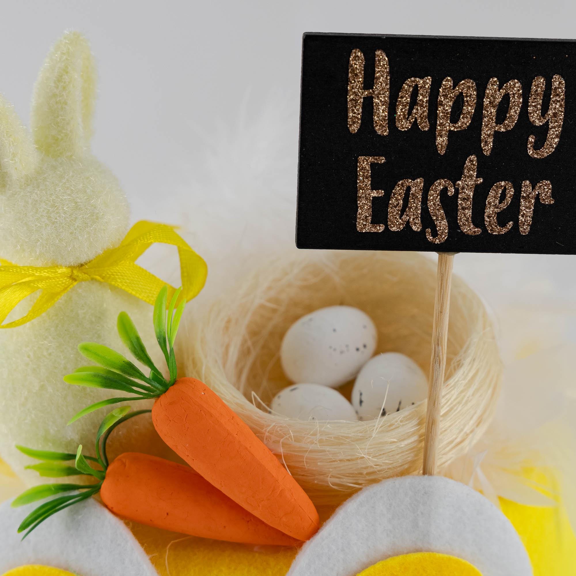 Crea Il Tuo Cappello Di Pasqua Per Bambini - Kit Decorazioni Con Pulcini, Uova, Coniglietti E Fiori - 2