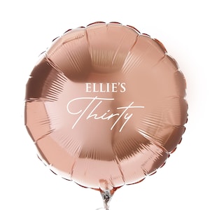 Personalised Rose Gold Foil Balloon - Matt Finish