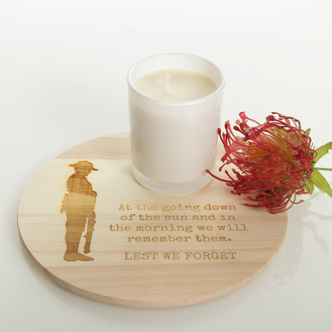 Anzac Day Candle Tray Etsy Australia