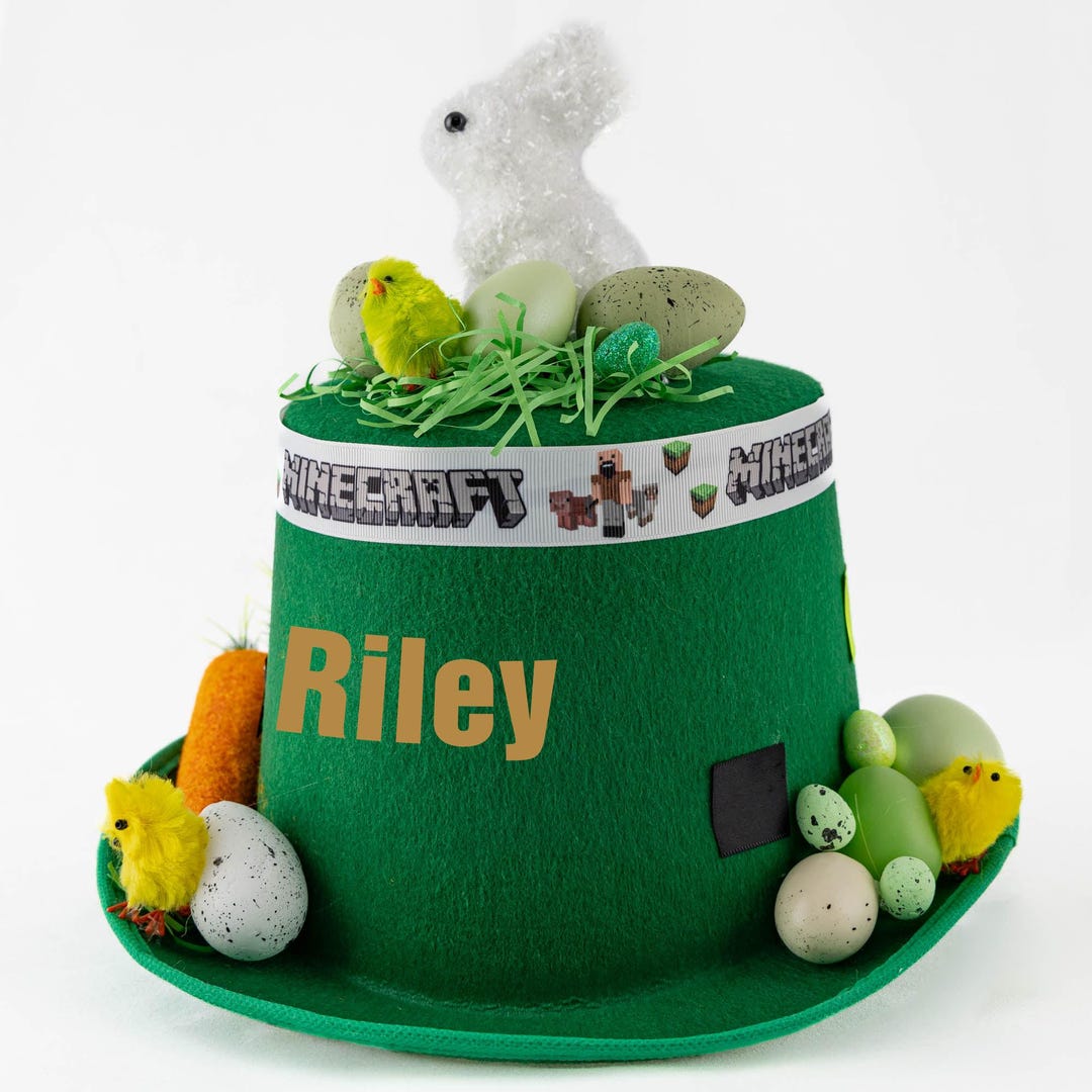 Handmade Minecraft Egg Easter Hat - Etsy
