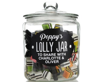 Personalised To Share Lolly Jar