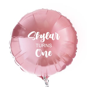 Palloncino personalizzato Baby Pink Foil - finitura perla