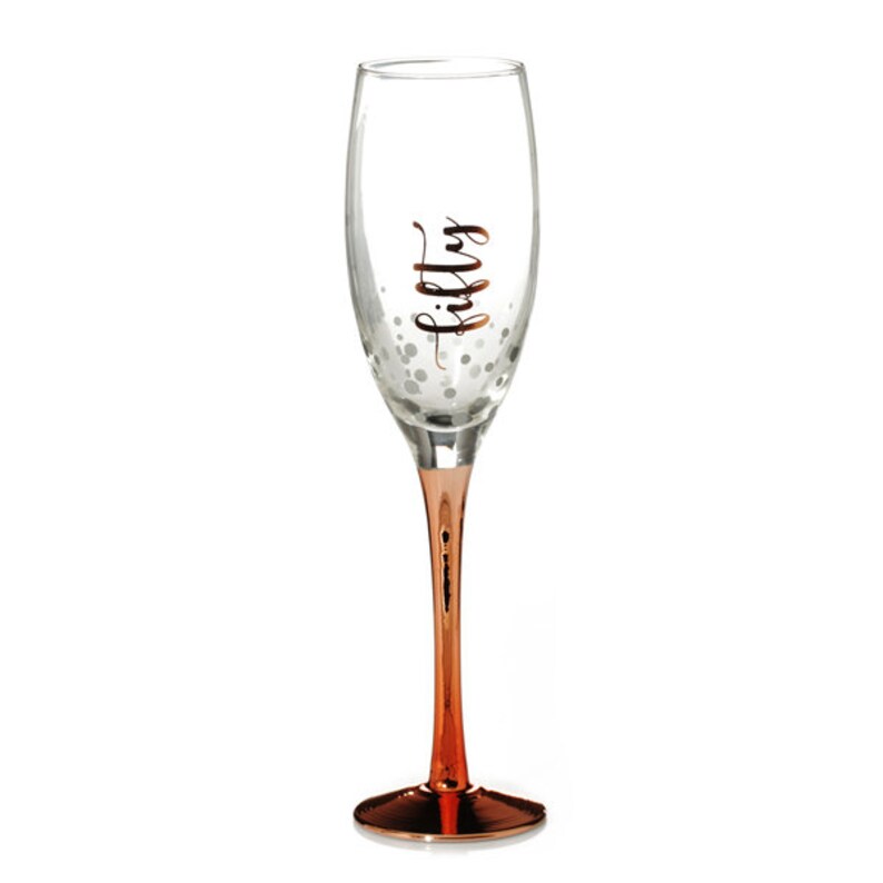 Personalised Rose Gold 50th Birthday Champagne Flute Etsy
