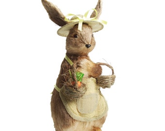 Mrs Huckleberry Natural Straw Bunny