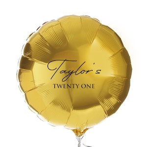 Personalised Gold Foil Balloon - Chrome Finish