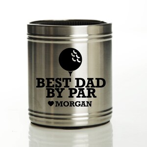 Gepersonaliseerde Best Dad By Par Stubby-koeler