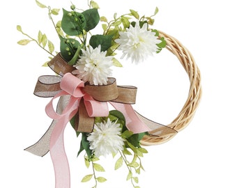 Natural Rattan Chrysanthemum Wreath