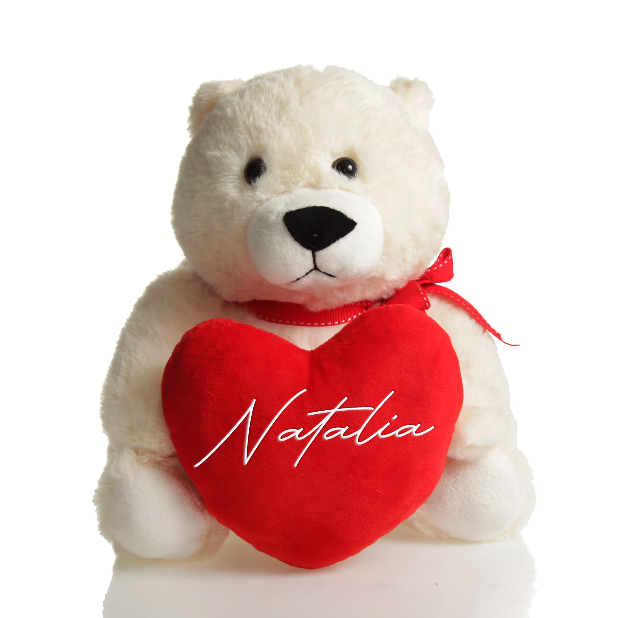 Teddy bear with red heart discount