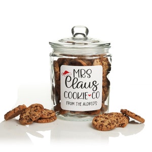 Personalised Mrs Claus Cookie Jar