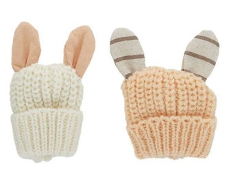 Adorable Knitted Bunny Egg Warmer - Set of 2