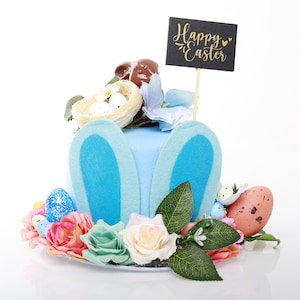 Handmade Felt Floral Garden Easter Hat