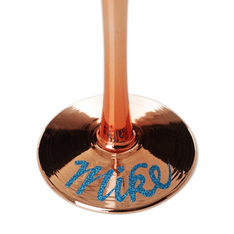 Personalised Rose Gold 50th Birthday Champagne Flute Etsy